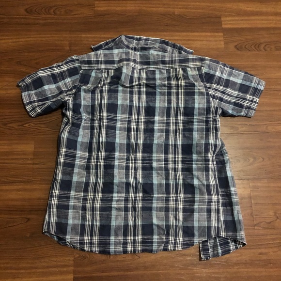 Uniqlo plaid shirt button up top - Picture 3 of 5